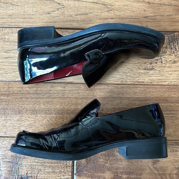 Franco Sarto Bocca Slip On Loafer in Black Patent Leather Flex Sole Size 6.5 - Picture 3 of 13